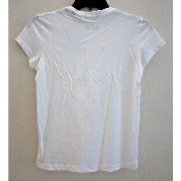 ATM Anthony Thomas Melillo Women's Sz XS White Relaxed S/S Baby Tee T-Shirt - Picture 2 of 7